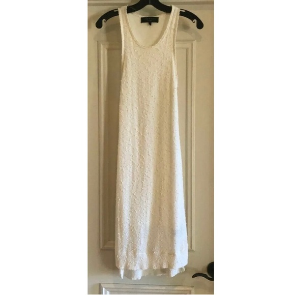 Rag & Bone Ivory White nubby textured tank dress. - Picture 2 of 12